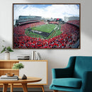 Cincinnati Bearcats Football Team Print - Nippert Stadium Wall Art Canvas Print