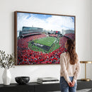 Cincinnati Bearcats Football Team Print - Nippert Stadium Wall Art Canvas Print