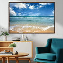 Sea View From the Beach Canvas Print