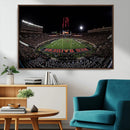 Framed Texas Tech Red Raiders Stadium Canvas, Texas Tech Red
