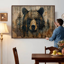 Abstract 399 Bear Wall Art | Rustic Cabin Wall Decor with