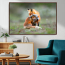 Heartwarming Fox and Baby Cub Wall Art | Ready to Hang