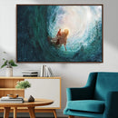 Powerful Jesus Canvas Print - Hand of Salvation,