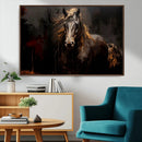 Abstract Black Horse Canvas Print for Farmhouse Wall Art | by MyGreatCanvas | Canvas Wall Art Prints | Photo Prints & Wall Decor