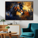 Abstract Horse Art Print - Abstract Canvas Wall Art |