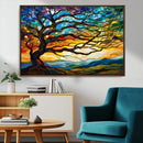 Mosaic Tree Wall Art | Ready to Hang Stained Glass Style