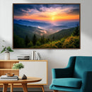 Majestic Mountain Sunrise Print | Landscape Wall Art |