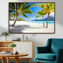 Blue Beach and Sea Wall Art Canvas Print by MyGreatCanvas | Canvas Wall Art Prints | Photo Prints & Wall Decor