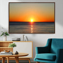 Golden Horizon Sunset Over Ocean Wall Art Canvas Print – by MyGreatCanvas | Canvas Wall Art Prints | Photo Prints & Wall Decor