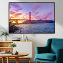 Golden Gate Bridge Wall Art Canvas Print – Framed San by MyGreatCanvas | Canvas Wall Art Prints | Photo Prints & Wall Decor