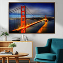 Large Wall Art San Francisco Canvas Print - Wonderful Golden