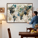 Framed Vintage World Map Wall Art – Abstract Map Canvas by MyGreatCanvas | Canvas Wall Art Prints | Photo Prints & Wall Decor