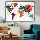World Map Canvas Print – Framed Travel Map Wall Art for by MyGreatCanvas | Canvas Wall Art Prints | Photo Prints & Wall Decor
