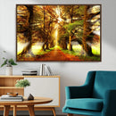 Sunshine in Forest and Trees Wall Art Canvas Print by MyGreatCanvas | Canvas Wall Art Prints | Photo Prints & Wall Decor