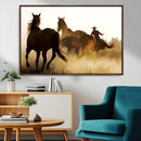 Horses and Cowboys Wall Art Canvas Print by MyGreatCanvas | Canvas Wall Art Prints | Photo Prints & Wall Decor