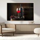 Red Wine and Bottle Canvas Print