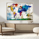 World Map Canvas Print – Framed Travel Map Wall Art for by MyGreatCanvas | Canvas Wall Art Prints | Photo Prints & Wall Decor