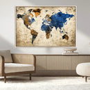 World Map Canvas Print – Detailed Map of the World Wall Art by MyGreatCanvas | Canvas Wall Art Prints | Photo Prints & Wall Decor