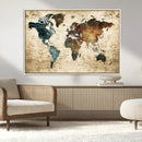 World Map Canvas Print – Detailed Map of the World Wall Art by MyGreatCanvas | Canvas Wall Art Prints | Photo Prints & Wall Decor