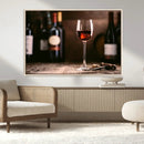 Red Wine and Bottle Canvas Print by MyGreatCanvas | Canvas Wall Art Prints | Photo Prints & Wall Decor