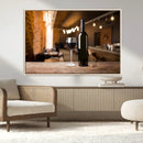 Wine and Bottle Wall Art Canvas Print by MyGreatCanvas | Canvas Wall Art Prints | Photo Prints & Wall Decor