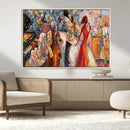 Abstract Afro American Jazz Canvas Wall Art | Music-Inspired by MyGreatCanvas | Canvas Wall Art Prints | Photo Prints & Wall Decor