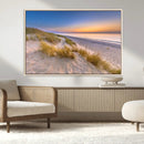Sunrise On The Beach Wall Art Canvas Print