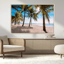 Palm Beach Tropical Island Wall Art Canvas Print