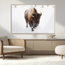 Bison Winter Wall Art Canvas Print For Farmhouse Decor