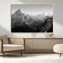 Everest Himalaya Mountain Peaks Black & White Triptych
