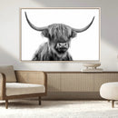 Scottish Highland Cow Cattle Art Print Wall Art Canvas Print by MyGreatCanvas | Canvas Wall Art Prints | Photo Prints & Wall Decor