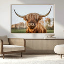 Highland Cow Animal Scottish Cattle Art Print Farmhouse Wall