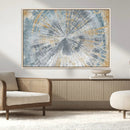 Radiant Abstract Wood Rings Canvas Art – Modern Triptych