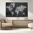 World Map Canvas Print – Detailed Map of the World Wall Art