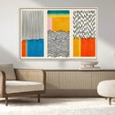 Canvas Print Wall Art Abstract Illustrs Art Boho, Framed