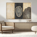 Tree Rings Canvas Wall Art Print – Minimalist Natural