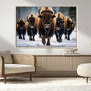 Buffalo Wall Art Canvas Print, American Bison Herd Wall Art by MyGreatCanvas | Canvas Wall Art Prints | Photo Prints & Wall Decor