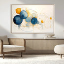 Geometric Blue Orange Abstract Wall Art Canvas, Geometric by MyGreatCanvas | Canvas Wall Art Prints | Photo Prints & Wall Decor
