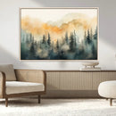 Abstract Forest Print - Mountain Wall Art | Autumn Landscape
