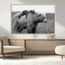 Bear and Cub Wall Art Canvas | 399 Bear Cub