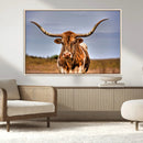 Texas Longhorn Wall Art Print, Framed Longhorn Cow Wall Art