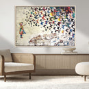 Banksy Wall Art - Banksy Girl Butterfly Graffiti Wall Art