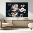 Pink Peonies Flowers Large Canvas Art Print