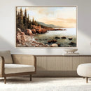 Serene Coastal View of Acadia National Park Wall Art -