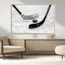 Winter Ice Hockey Sport Canvas Wall Art Print - Hockey Wall by MyGreatCanvas | Canvas Wall Art Prints | Photo Prints & Wall Decor