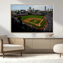Chicago Cubs Baseball Team Print - Wrigley Field Stadium