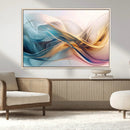 Abstract Flowing Colors Wall Art Canvas Print