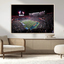 Ben Hill Griffin Stadium Night Game Triple Canvas Wall Art -