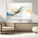 Decorative Turquoise Abstract Wave Wall Art Canvas Print by MyGreatCanvas | Canvas Wall Art Prints | Photo Prints & Wall Decor