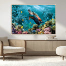 Sea Turtle and Coral Reef Triptych Wall Art – Vibrant by MyGreatCanvas | Canvas Wall Art Prints | Photo Prints & Wall Decor